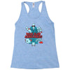 by the power of literature Racerback Tank
