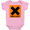 irritant symbol joke Baby Onesie