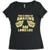 amazing dad Women's Triblend Scoop T-shirt