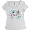 Bicycle Women's Triblend Scoop T-shirt