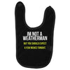 i am not a weatherman but you should expect a few inches funny Baby Bibs
