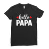 Hello Papa Ladies Fitted T-Shirt