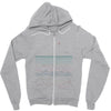 linear landscape Zipper Hoodie