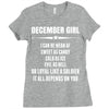 Super December Girl Ladies Fitted T-Shirt