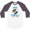 Pop is my Name Fishing Is My Game 3/4 Sleeve Shirt