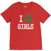 i recycle girls slogan text funny baseball jersey V-Neck Tee
