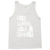 eat sleep sail repeat Tank Top