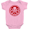 red skull logo avengers marvel comics gift Baby Onesie