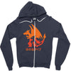 mega fire Zipper Hoodie