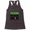 vegan because plant powered badass was not an offical tittle black Racerback Tank