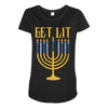 get lit Maternity Scoop Neck T-shirt