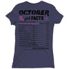 October Girl Facts Scorpio Ladies Fitted T-Shirt