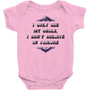 i only see my goals Baby Onesie