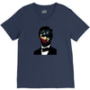 abraham lincoln independence day flag america V-Neck Tee
