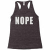 nope (2) Racerback Tank