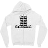 nerd is the word Zipper Hoodie