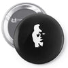sax player lady face optical illusion Pin-back button