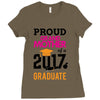 Class of 2017 Proud GrandMother Graduation Ladies Fitted T-Shirt
