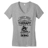 I Don't Need Therapy Just to Do Skiing Women's V-Neck T-Shirt