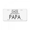 best dad get promoted to papa License Plate