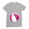Pink Beachball Baby Girl Ladies Fitted T-Shirt