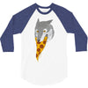 pizza wolf 3/4 Sleeve Shirt