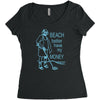 beach better have my money Women's Triblend Scoop T-shirt