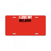 i love my melanin License Plate