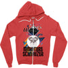 who loves miniatur schnauzer Zipper Hoodie