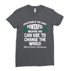 education is the most pwerful weapon you can use to change the world l Ladies Fitted T-Shirt