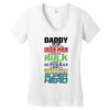 daddy you are my favorite superhero Women's V-Neck T-Shirt