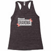 blessed grandma with flower white color Racerback Tank
