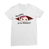 December Peeking Out Baby Girl in Spanish Ladies Fitted T-Shirt