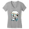 skull holiday Women's V-Neck T-Shirt