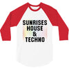 Sunrises House &amp; Techno 3/4 Sleeve Shirt