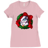 christmas wreath bluebie bust by bluekazenate Ladies Fitted T-Shirt