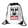 o face Drawstring Bags