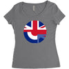 mod union jack, ideal gift, birthday present Women's Triblend Scoop T-shirt