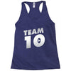 team 10 silver Racerback Tank