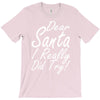dear santa i really did try T-Shirt
