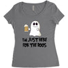 i'm just here for the boos Women's Triblend Scoop T-shirt