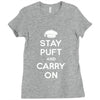 stay puft and carry on Ladies Fitted T-Shirt