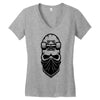 skate skull Women's V-Neck T-Shirt