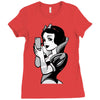 snow white Ladies Fitted T-Shirt