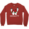 equality white Crewneck Sweatshirt