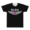angel wing believe breast cancer All Over Men's T-shirt