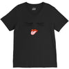 Eyelash And Lips V-Neck Tee