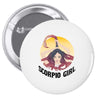 scorpio girl Pin-back button