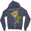 teddy monster Zipper Hoodie