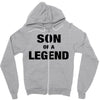 Dad The Man The Myth The Legend - Son Of A Legend Family Matching Zipper Hoodie